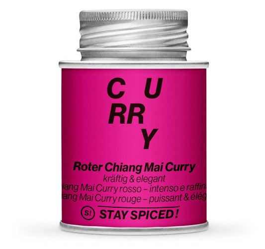 Roter Chiang Mai Curry - Geschlossene Pink Gewürzdose von STAY SPICED