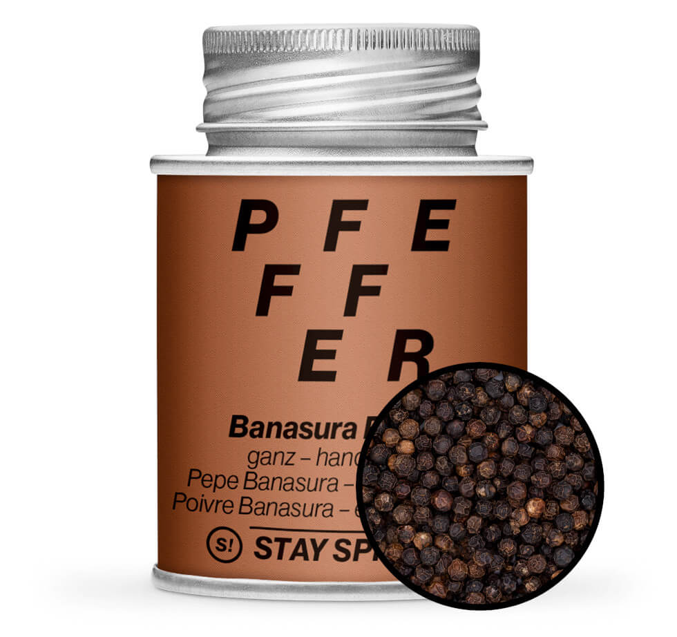 Banasura Pfeffer ganz - Braun Gewürzdose von STAY SPICED! bei Chefkoch-Gewürze