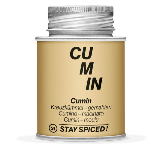 Hellbraune Gewürzdose mit Cumin - Kreuzkümmel - gemahlen von STAY SPICED! bei Chefkoch-Gewürze