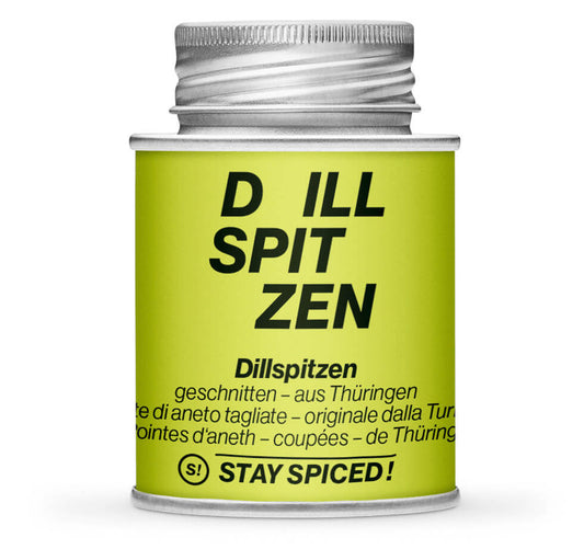 Hellgrüne Gewürzdose mit Dillspitzen geschnitten - original Thüringer von STAY SPICED! bei Chefkoch-Gewürze
