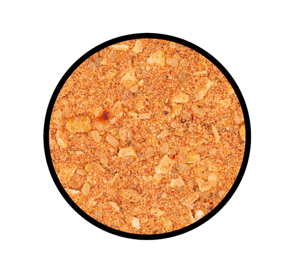 DIY Kimchi Spice Mix - Detaillierte Nahaufnahme der Textur