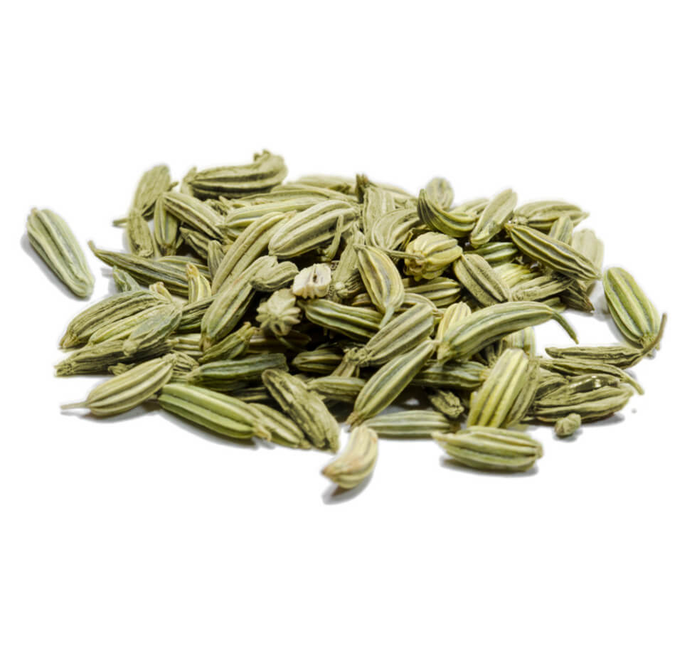 Ein kleiner Haufen ganzer Samen von Fenchel grün ganz von STAY SPICED! bei Chefkoch-Gewürze