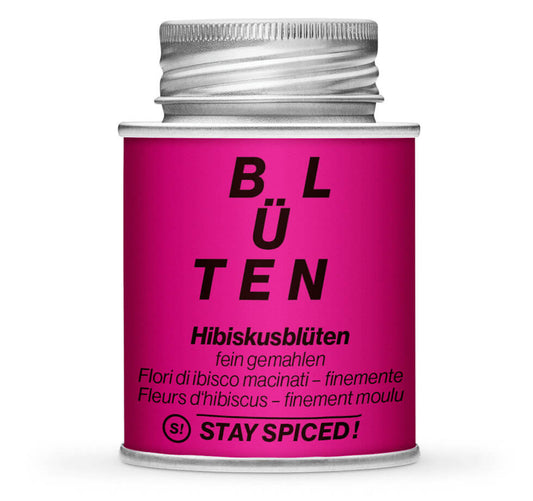 Hibiskus gemahlen - Geschlossene pinke Gewürzdose von STAY SPICED