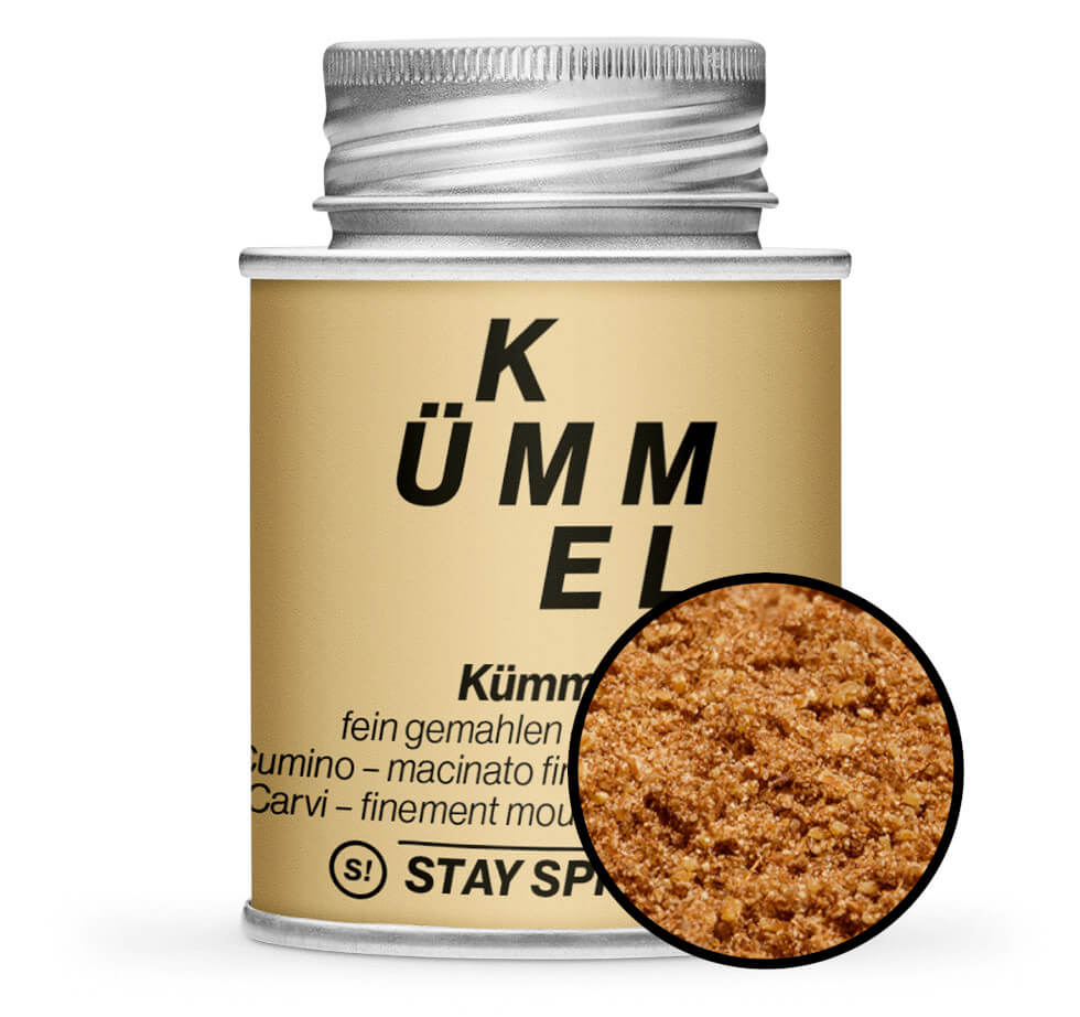Hellbraune Gewürzdose mit Kümmel gemahlen von STAY SPICED! bei Chefkoch-Gewürze