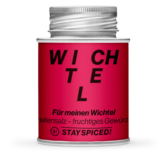 Wichtel Tomatensalz - Geschlossene Rot Gewürzdose von STAY SPICED