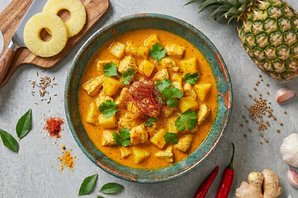 Ananas Curry mit Poulet