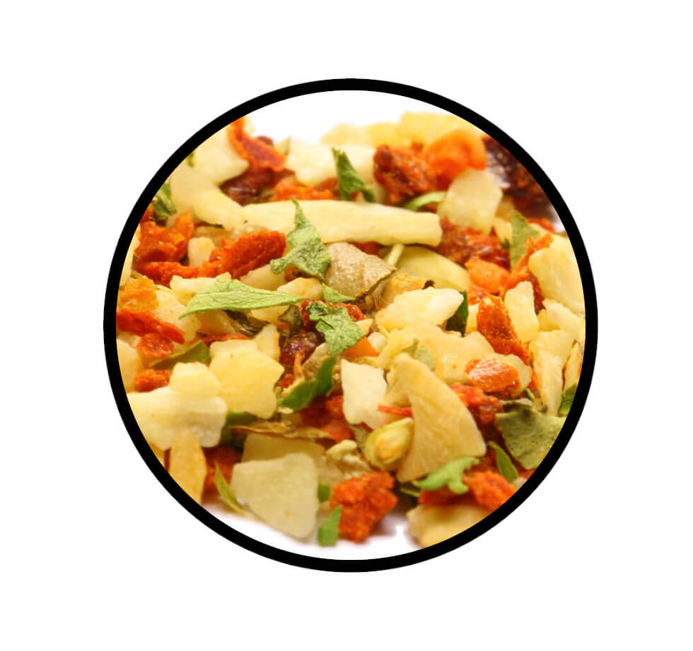 Aglio & Peperoncino Gewürzmischung - Detaillierte Nahaufnahme der Textur / Struktur