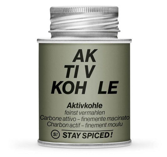 Graue Gewürzdose mit Aktivkohle, Lebensmittelecht von STAY SPICED! bei Chefkoch-Gewürze