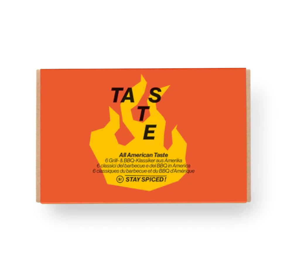 Geschenkset All American Taste mit sechs Grillgewürzen von STAY SPICED ! in edler Verpackung