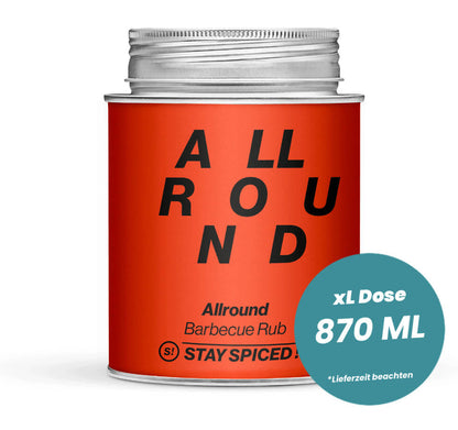 Allround BBQ Rub in der grossen XL-Dose (870ml) von STAY SPICED !