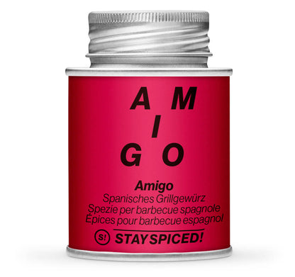 Amigo spanische Gewürzmischung - Geschlossene rote Gewürzdose von STAY SPICED