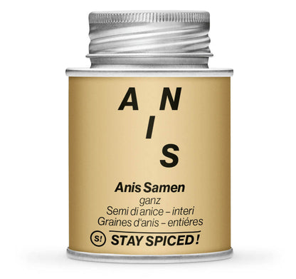 Ockerfarbene Gewürzdose mit Anis Samen ganz von STAY SPICED! bei Chefkoch-Gewürze