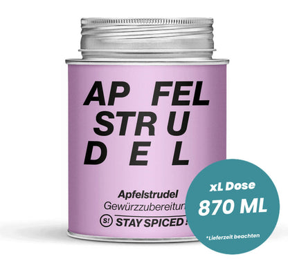 Apfelstrudel Mix in der grossen XL-Dose (870ml) von STAY SPICED!