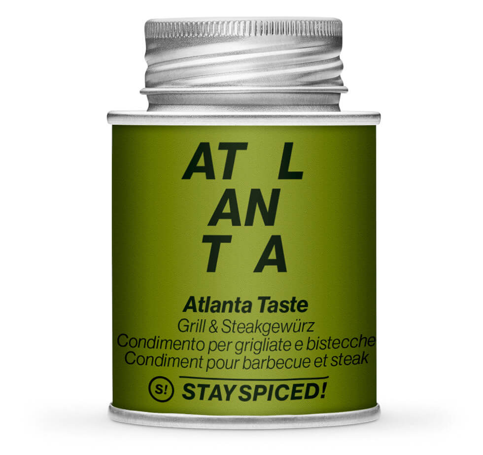 Atlanta Taste, Grill & Steakgewürz - Geschlossene grüne Gewürzdose von STAY SPICED