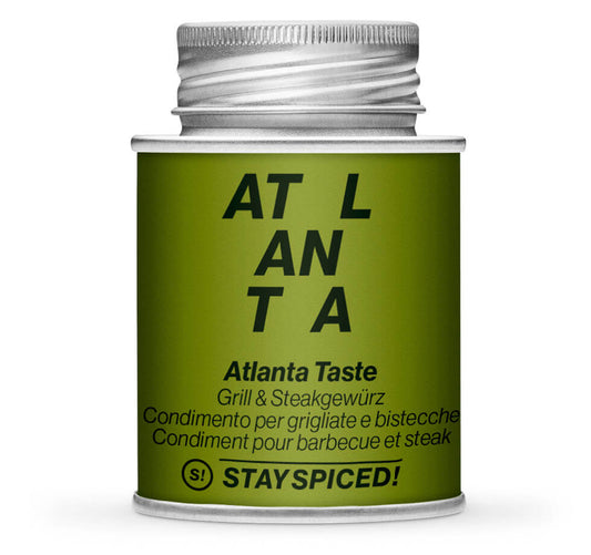Atlanta Taste, Grill & Steakgewürz - Geschlossene grüne Gewürzdose von STAY SPICED