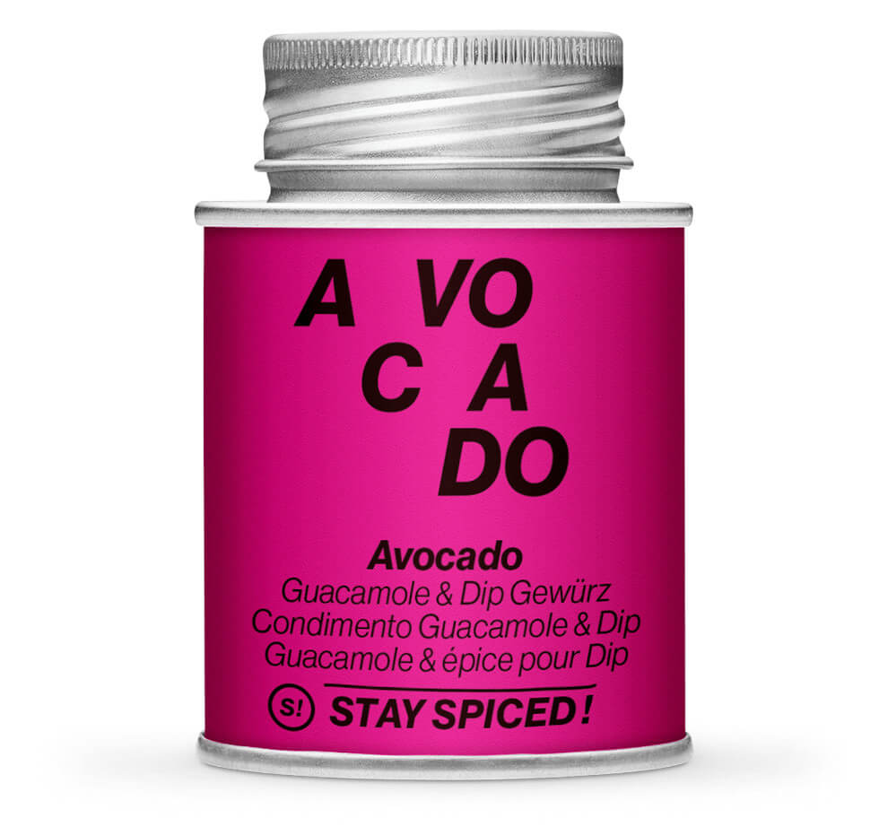 Avocado Gewürz - Pinke Gewürzdose von STAY SPICED! bei Chefkoch-Gewürze