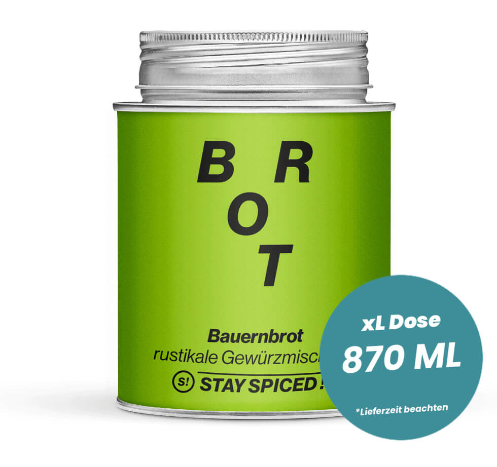 Bauernbrot Gewürz in der grossen XL-Dose (870ml) von STAY SPICED!