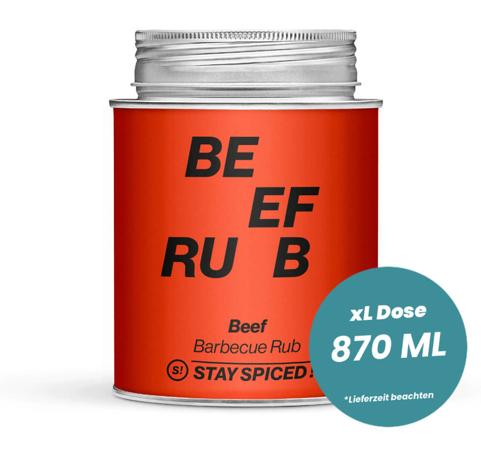 Beef Barbecue Rub in der grossen XL-Dose (870ml) von STAY SPICED!