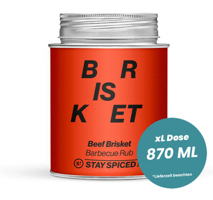 Beef Brisket - Barbecue Rub in der grossen XL-Dose (870ml) von STAY SPICED !