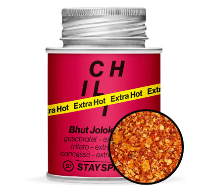 Bhut Jolokia Chili geschrotet - Rot Gewürzdose von STAY SPICED! bei Chefkoch-Gewürze