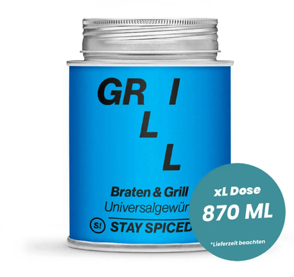 Braten & Grillgewürz Universal in der grossen XL-Dose (870ml) von STAY SPICED!