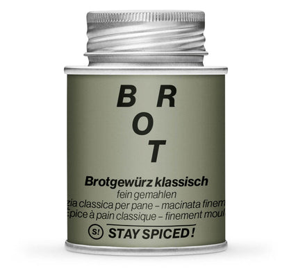 Brotgewürz gemahlen - Geschlossene graue Gewürzdose von STAY SPICED