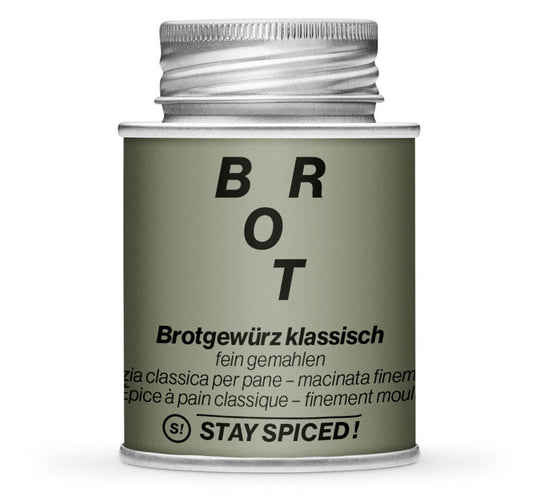 Brotgewürz gemahlen - Geschlossene graue Gewürzdose von STAY SPICED