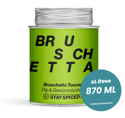 Bruschetta Toscana in der grossen XL-Dose (870ml) von STAY SPICED!