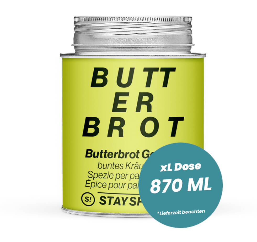 Butterbrot Gewürz in der grossen XL-Dose (870ml) von STAY SPICED!