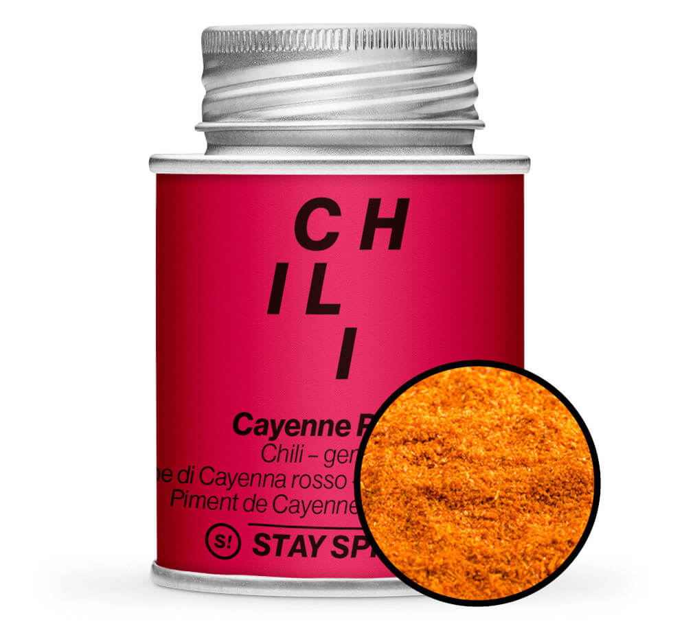 Cayenne Chili rot gemahlen - Rot Gewürzdose von STAY SPICED ! bei Chefkoch-Gewürze