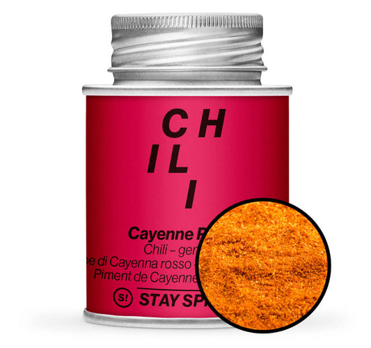 Cayenne Chili rot gemahlen - Rot Gewürzdose von STAY SPICED ! bei Chefkoch-Gewürze