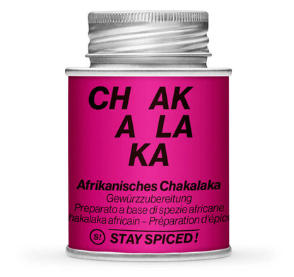 Chakalaka - exotische Gewürzmischung - Geschlossene pinke Gewürzdose von STAY SPICED !