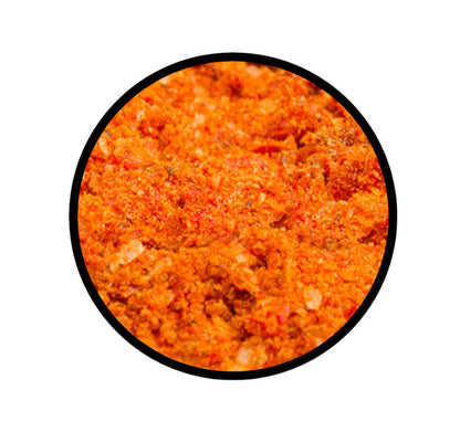Chilibutter - Dip & Streugewürz - Detaillierte Nahaufnahme der Textur / Struktur