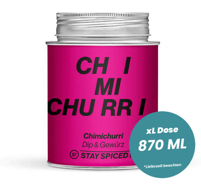 Chimichurri - original Blend Gewürzzubereitung in der grossen XL-Dose (870ml) von STAY SPICED