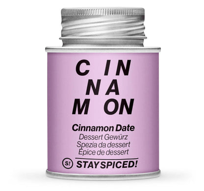 Cinnamon Date Dessert Gewürz - Geschlossene pinke Gewürzdose von STAY SPICED