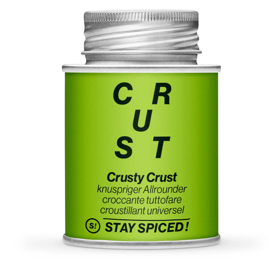 Crusty Crust Allrounder - Geschlossene hellgrüne Gewürzdose von STAY SPICED