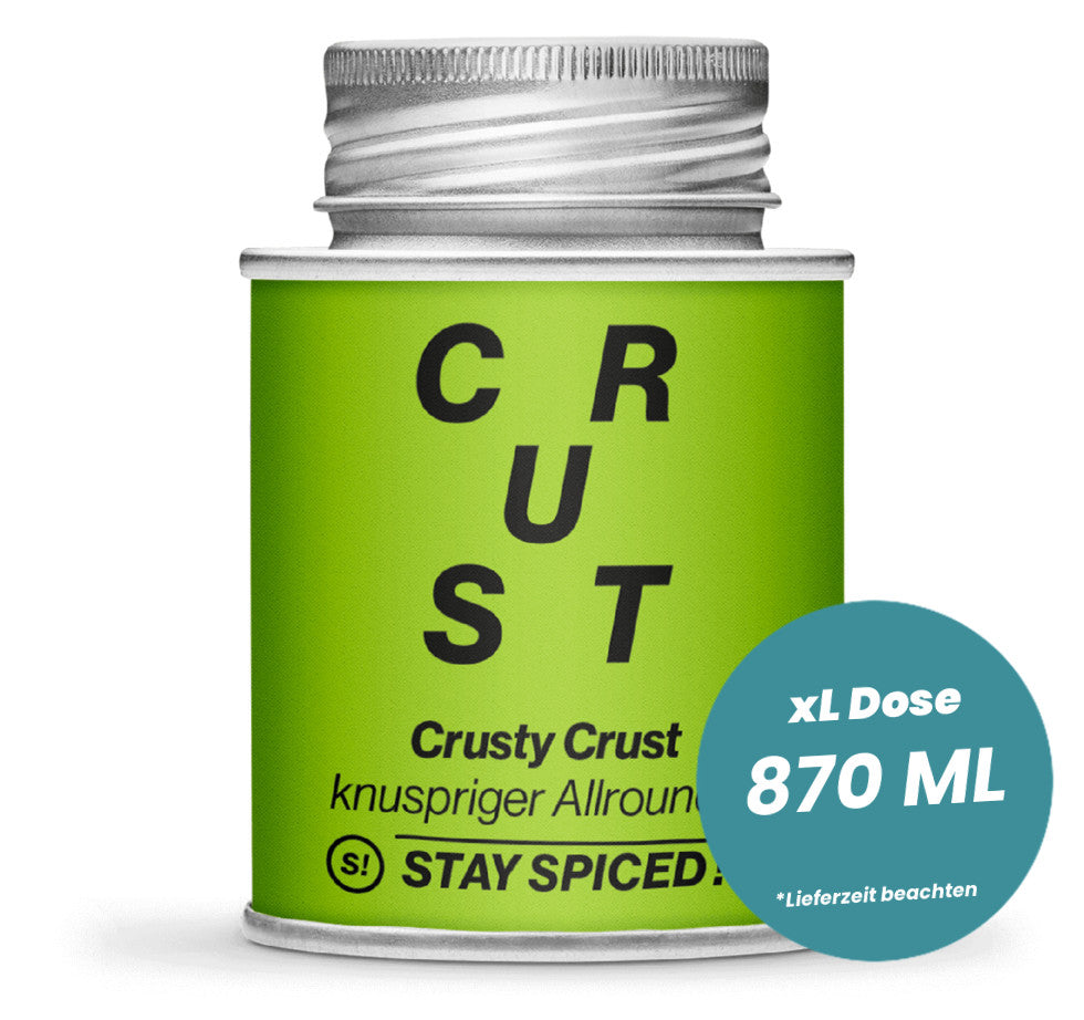 Crusty Crust Allrounder in der grossen XL-Dose (870ml) von STAY SPICED!