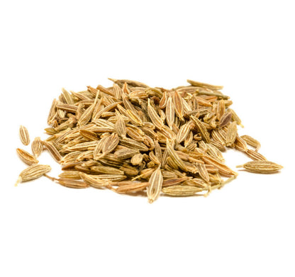 Ein kleiner Haufen ganzer Samen von Cumin - Kreuzkümmel - ganz von STAY SPICED! bei Chefkoch-Gewürze