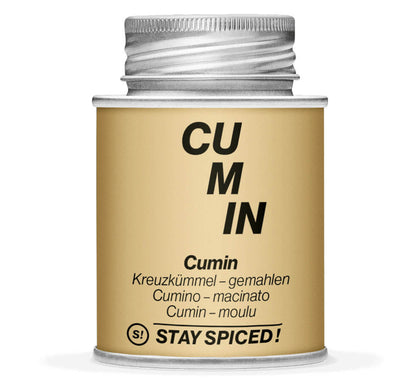 Hellbraune Gewürzdose mit Cumin - Kreuzkümmel - gemahlen von STAY SPICED! bei Chefkoch-Gewürze