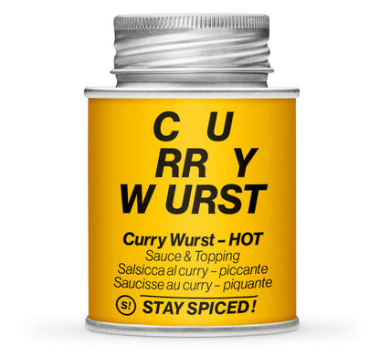 Curry Wurst Gewürzmischung scharf - Gelb Gewürzdose von STAY SPICED ! bei Chefkoch-Gewürze