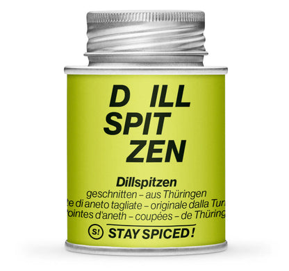 Hellgrüne Gewürzdose mit Dillspitzen geschnitten - original Thüringer von STAY SPICED! bei Chefkoch-Gewürze