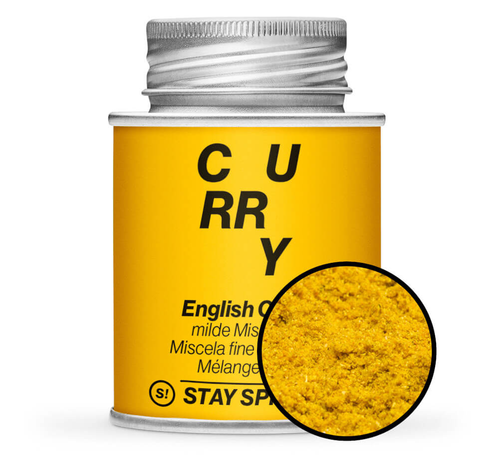English Curry feine milde Mischung - Gelb Gewürzdose von STAY SPICED ! bei Chefkoch-Gewürze