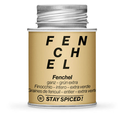 Hellbraune Gewürzdose mit Fenchel grün ganz von STAY SPICED! bei Chefkoch-Gewürze