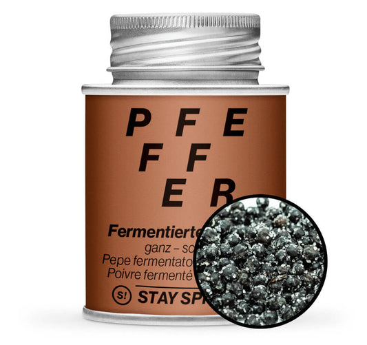 Fermentierter Pfeffer schwarz ganz - Braun Gewürzdose von STAY SPICED! bei Chefkoch-Gewürze