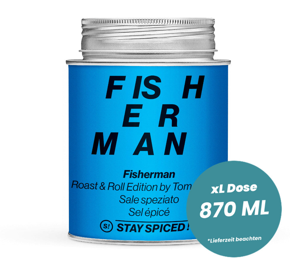 Fisherman Fischgewürz in der grossen XL-Dose (870ml) von STAY SPICED!