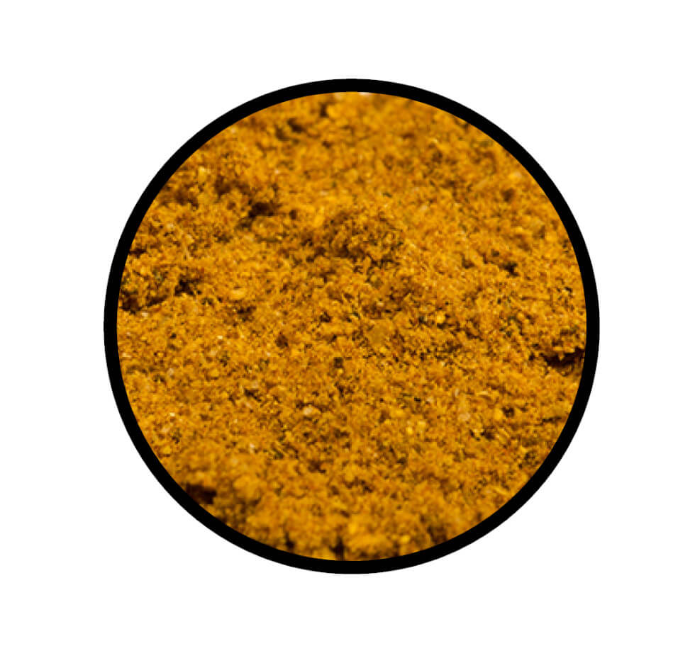 Garam Masala - indische Gewürzzubereitung - Detaillierte Nahaufnahme der Textur / Struktur