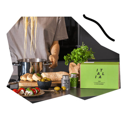 Stilvolle Italia Geschenkset Box von STAY SPICED ! für mediterranen Genuss