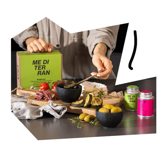 Zubereitung von Tapas und mediterranen Gerichten mit den hochwertigen Gewürzen der Geschenkbox