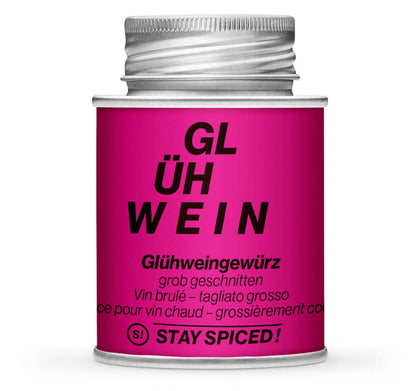 Glühweingewürz - Geschlossene pinke Gewürzdose von STAY SPICED