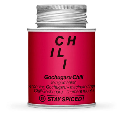 Gochugaru Chili gemahlen - Geschlossene Rot Gewürzdose von STAY SPICED